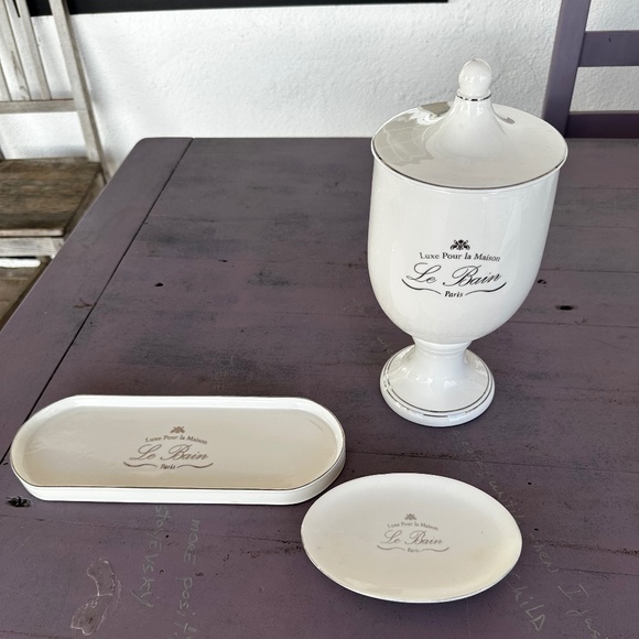 Restoration Hardware Kassatex Lux & Pour la Maison 3ps set - Picture 1 of 11